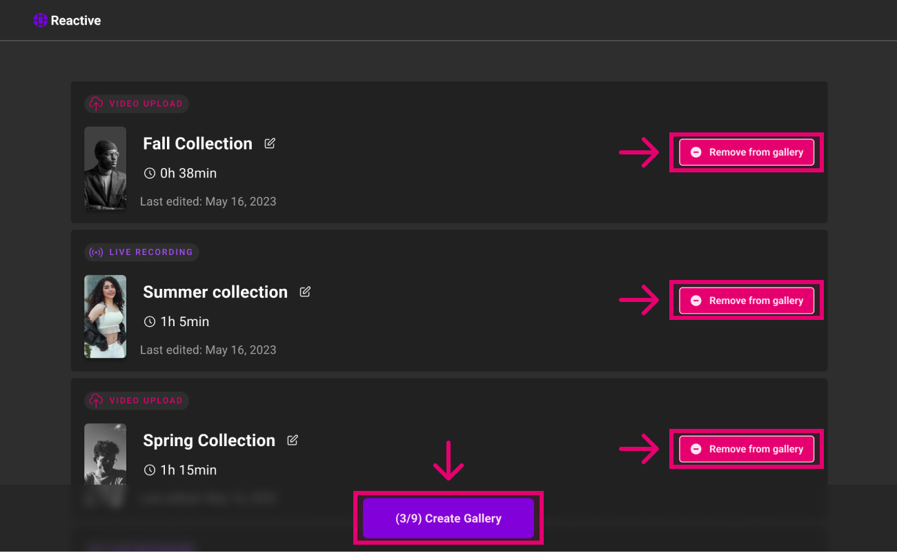 Create gallery