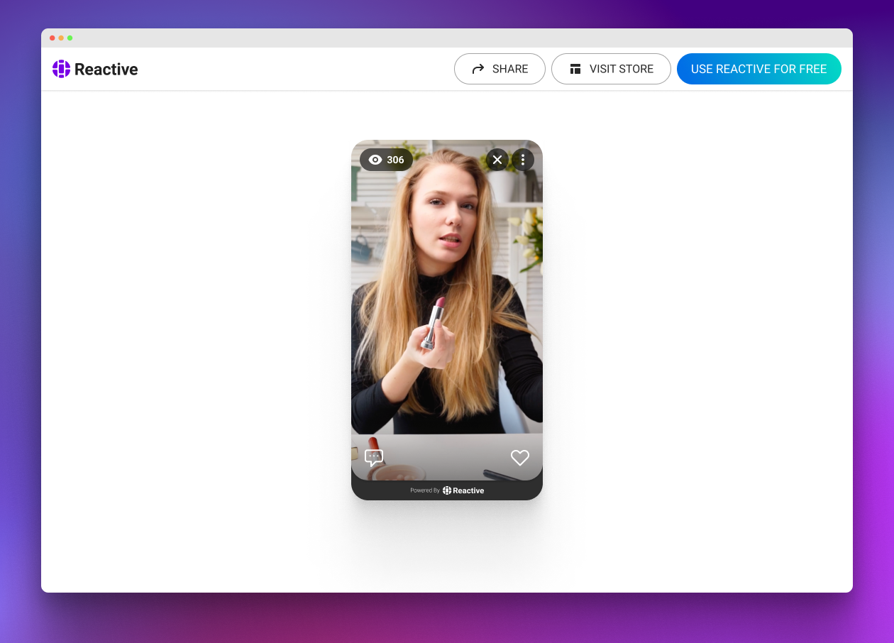 Share landing page