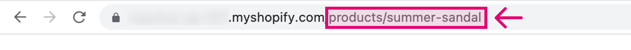 Copy the product path