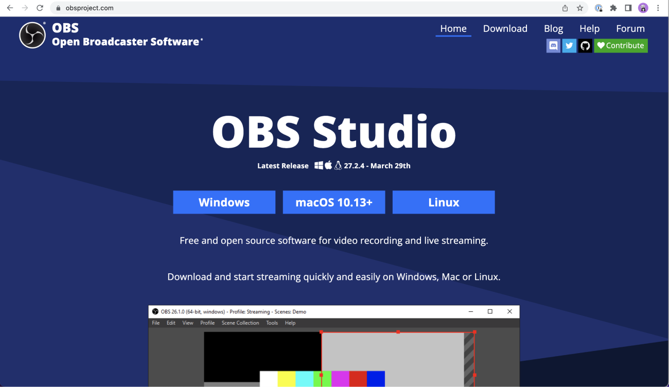 Install OBS