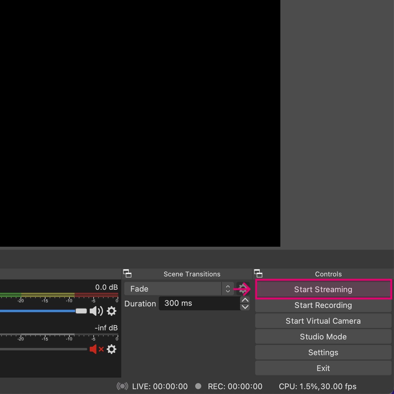 Start streaming